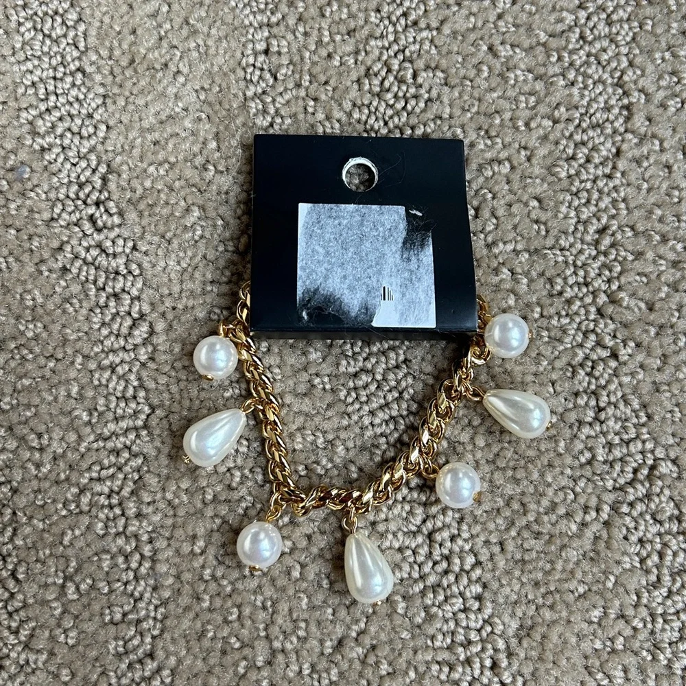 J. Crew Gold Pearl Bracelet - Picture 3 of 4
